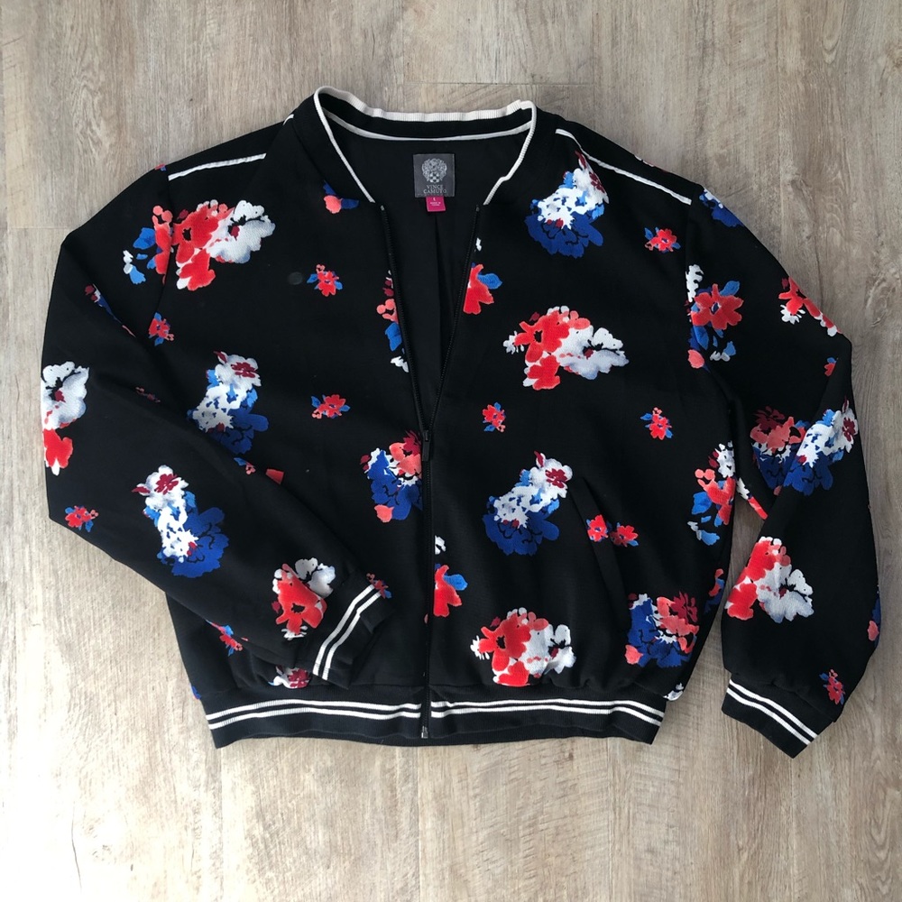 Flowered Bomber jacket